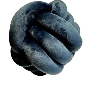 Knot Pillow Blue Accent Decor